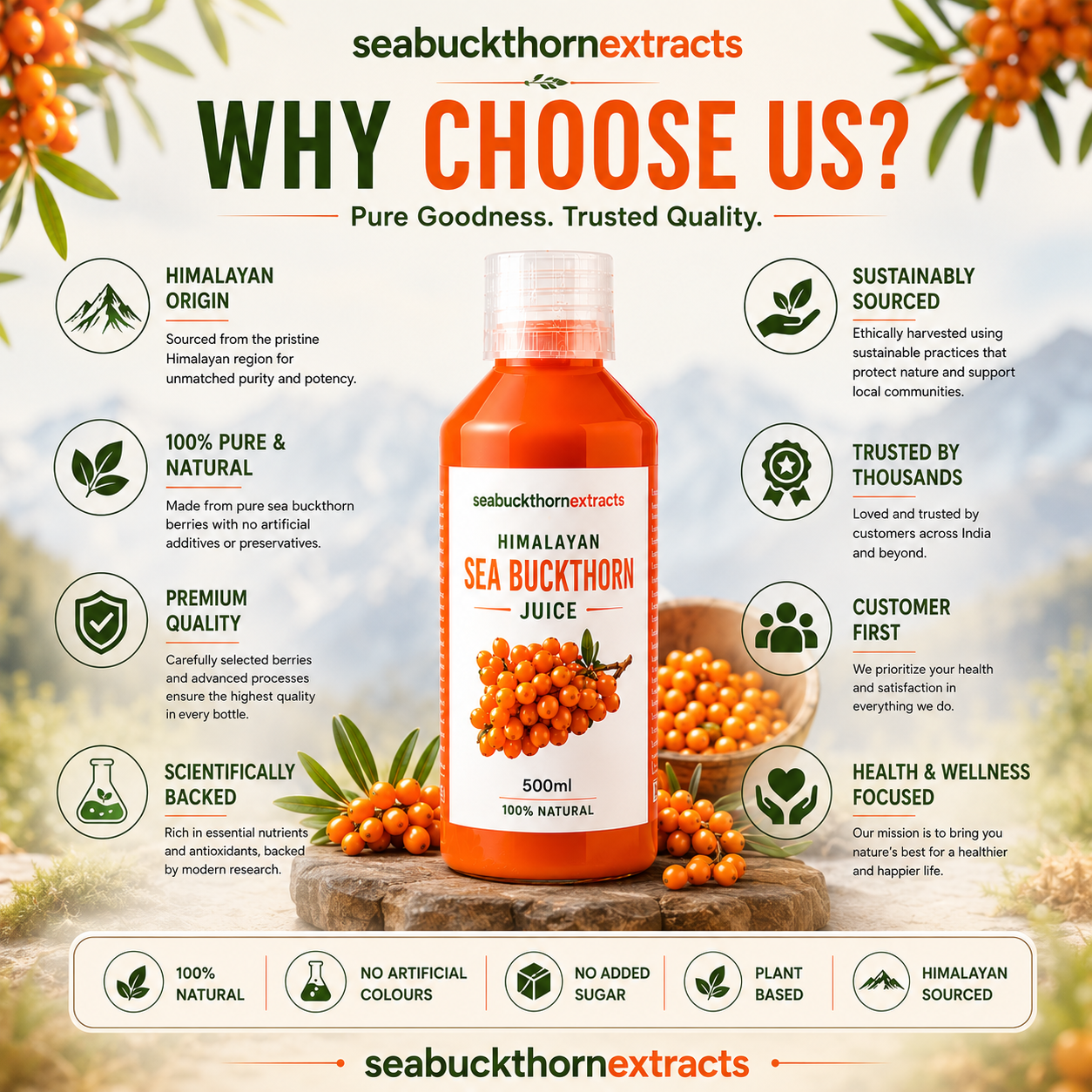 Natural Sea Buckthorn Juice by seabuckthornextracts rich in berry goodness